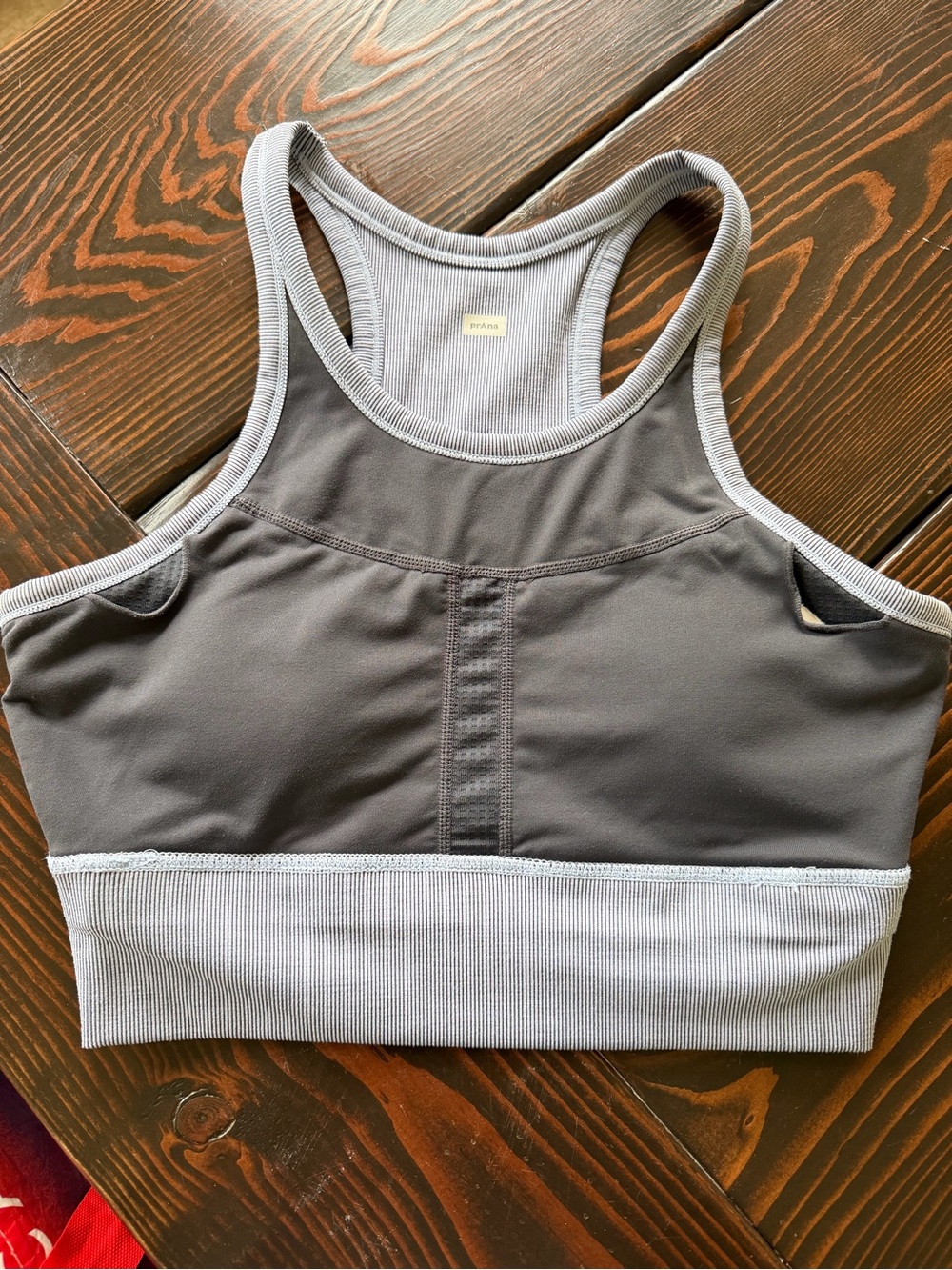 Prana Ribbed Racerback Sports Bra - Picture 4 of 5